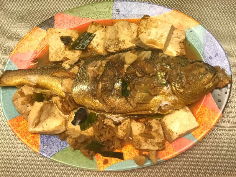 蘿卜干燒黃魚豆腐