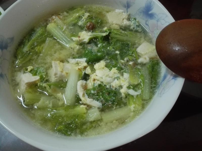 青菜豆腐湯（冬菜版）