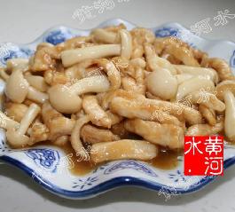 白玉菇滑雞柳