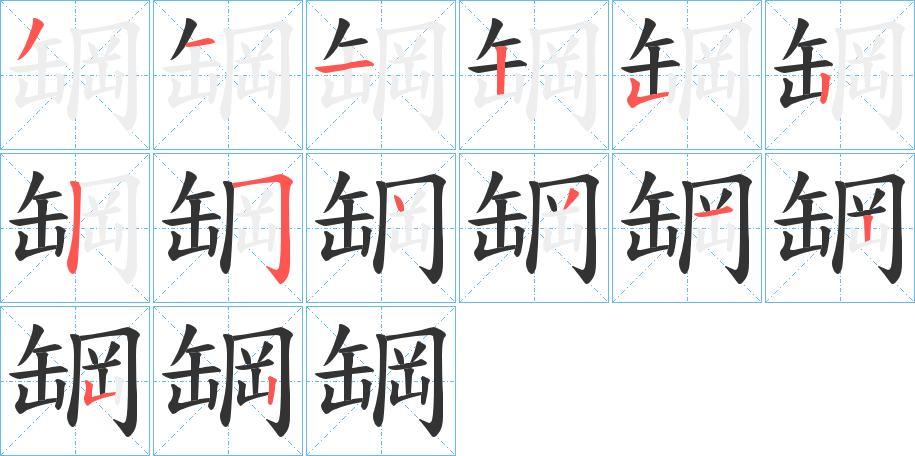 罁字的筆順分步演示